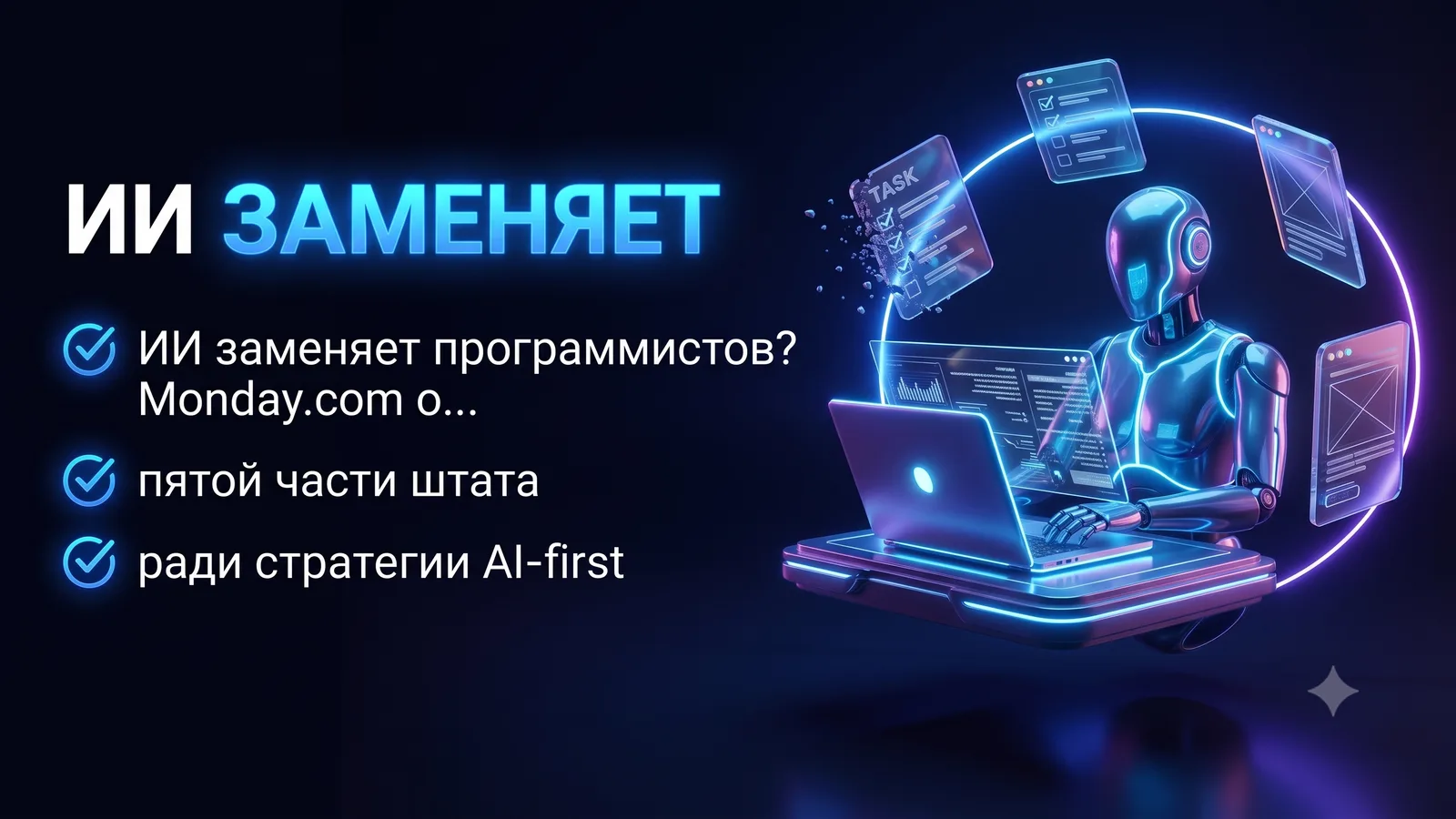 ИИ заменяет программистов? Monday.com сократил 630 человек ради AI-first